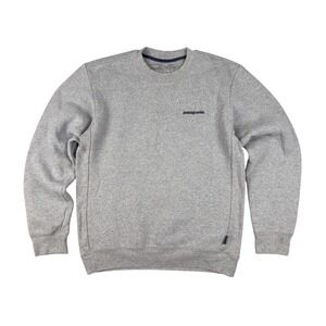 Patagonia P-6 Logo Uprisal Crewneck Sweatshirt Gray Men's Small Pullover